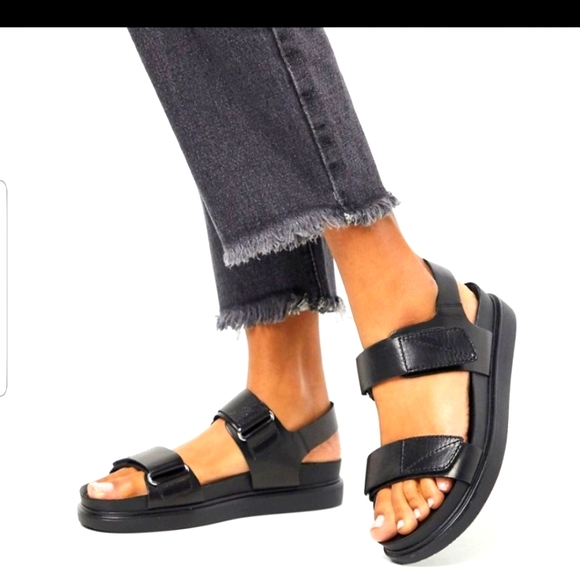 Vagabond | Shoes | Vagabond Erin Black Platform Leather Sandals Eu Size 37  | Poshmark